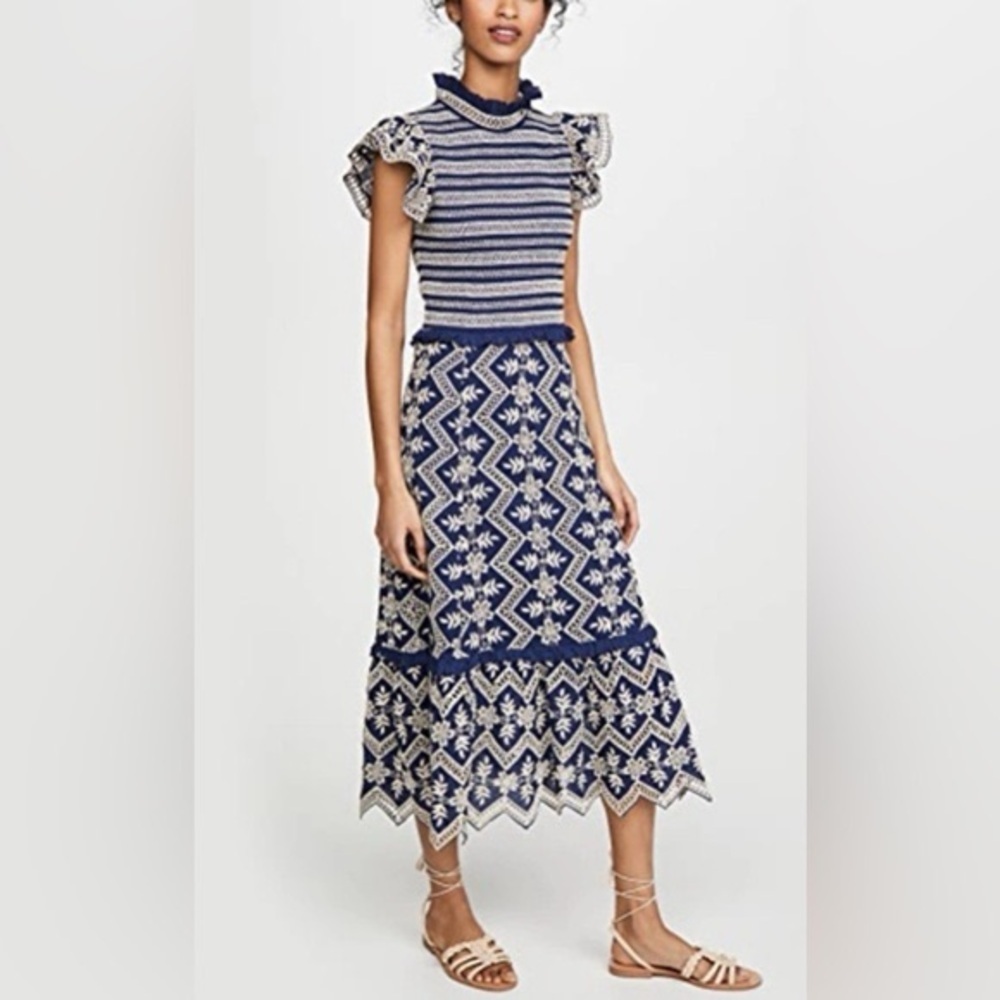SEA New York striped long dress - Picture 2 of 5